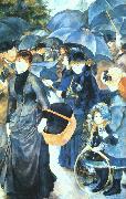 Pierre Renoir Umbrellas oil